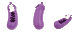 Zabawka dla psa Bakłażan